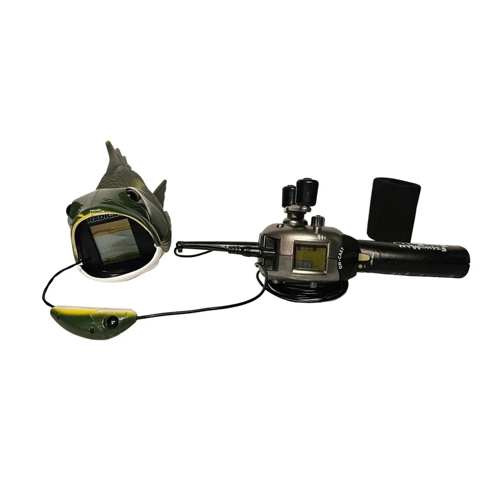 Radica Fish or Man Bass Fishin Handheld Electronic Game Tested Vintage 1998 7501